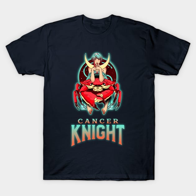 Zodiac Cancer Knight T-Shirt by Tee-Short